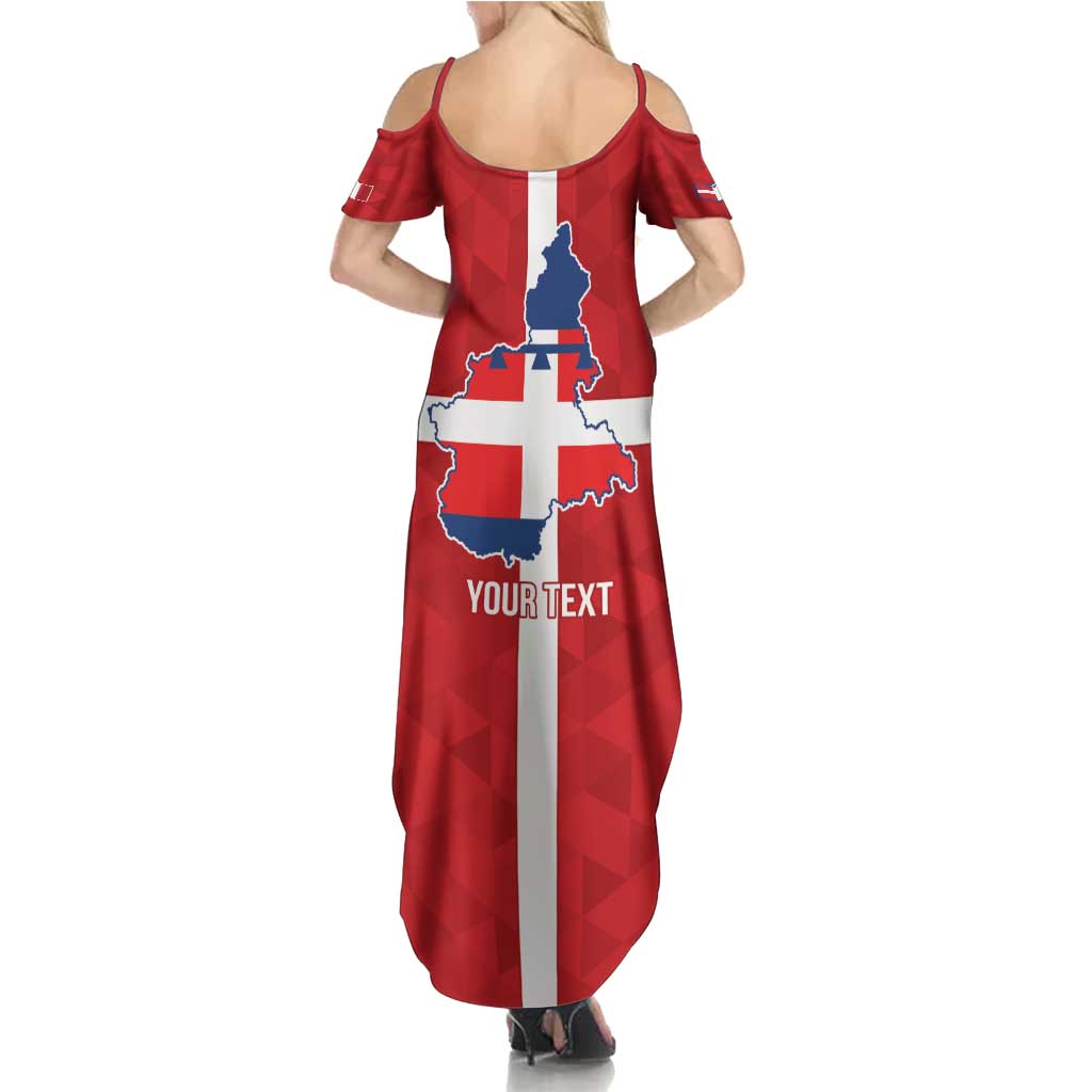 Personalized Italy Piedmont Family Matching Summer Maxi Dress and Hawaiian Shirt Inspiration Flags Style
