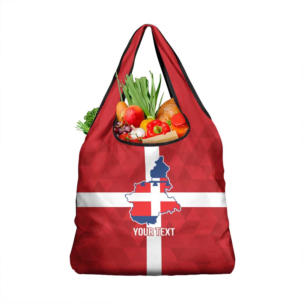 Personalized Italy Piedmont Grocery Bag Inspiration Flags Style