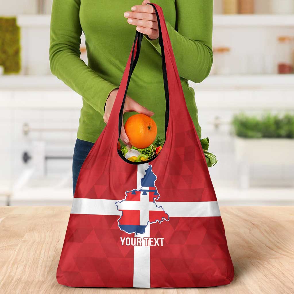 Personalized Italy Piedmont Grocery Bag Inspiration Flags Style