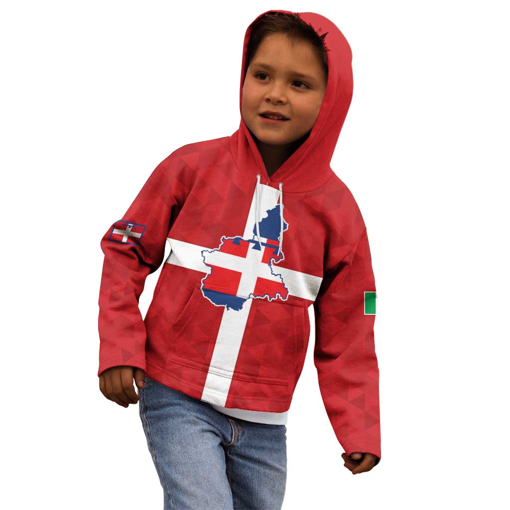 Personalized Italy Piedmont Kid Hoodie Inspiration Flags Style