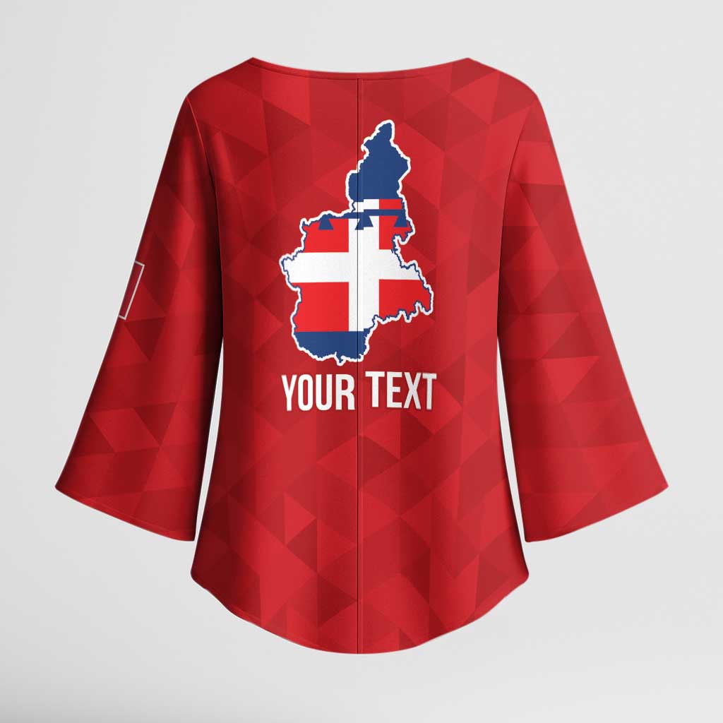 Personalized Italy Piedmont Kimono Sleeve Blouse Inspiration Flags Style - Wonder Print Shop