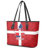 Personalized Italy Piedmont Leather Tote Bag Inspiration Flags Style