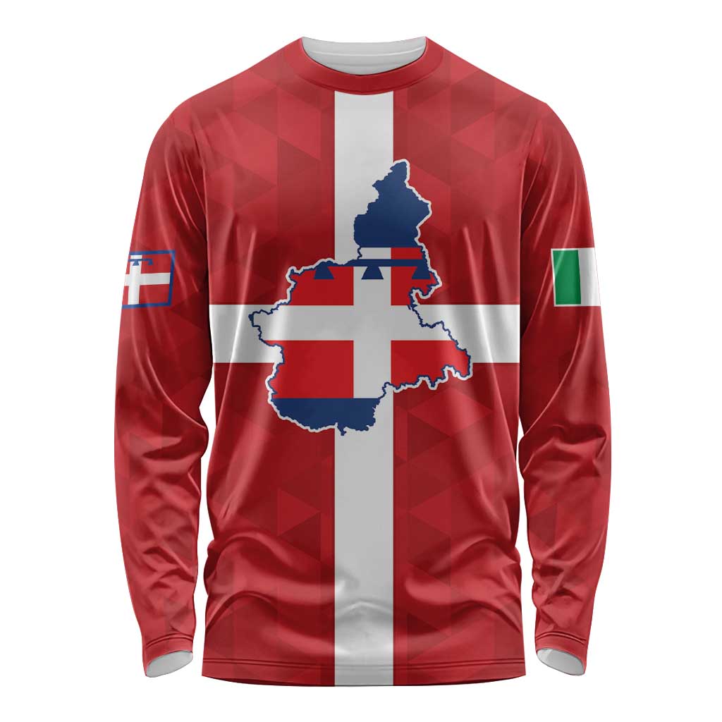 Personalized Italy Piedmont Long Sleeve Shirt Inspiration Flags Style