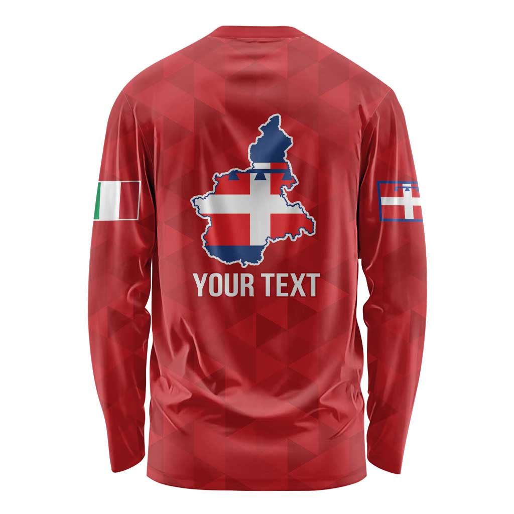 Personalized Italy Piedmont Long Sleeve Shirt Inspiration Flags Style