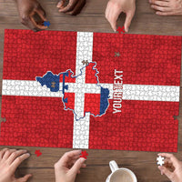 Personalized Italy Piedmont Puzzle Inspiration Flags Style - Wonder Print Shop