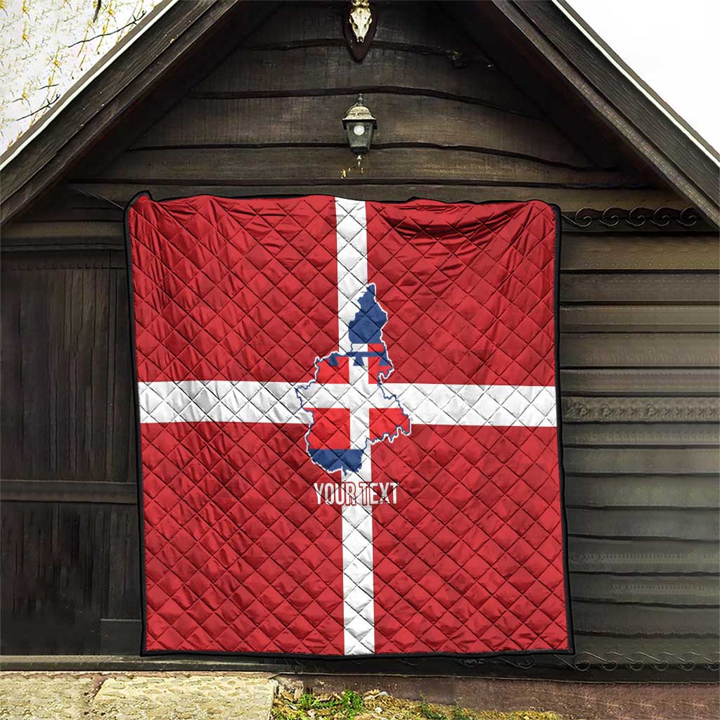 Personalized Italy Piedmont Quilt Inspiration Flags Style