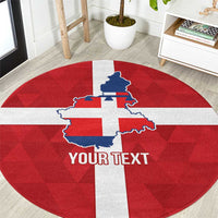 Personalized Italy Piedmont Round Carpet Inspiration Flags Style