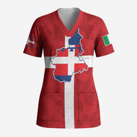 Personalized Italy Piedmont Scrub Top Inspiration Flags Style - Wonder Print Shop