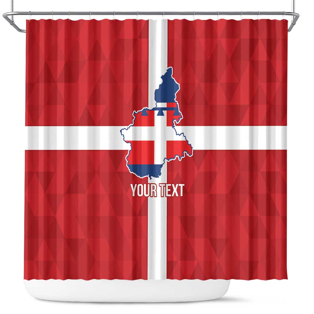 Personalized Italy Piedmont Shower Curtain Inspiration Flags Style