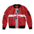 Personalized Italy Piedmont Sleeve Zip Bomber Jacket Inspiration Flags Style