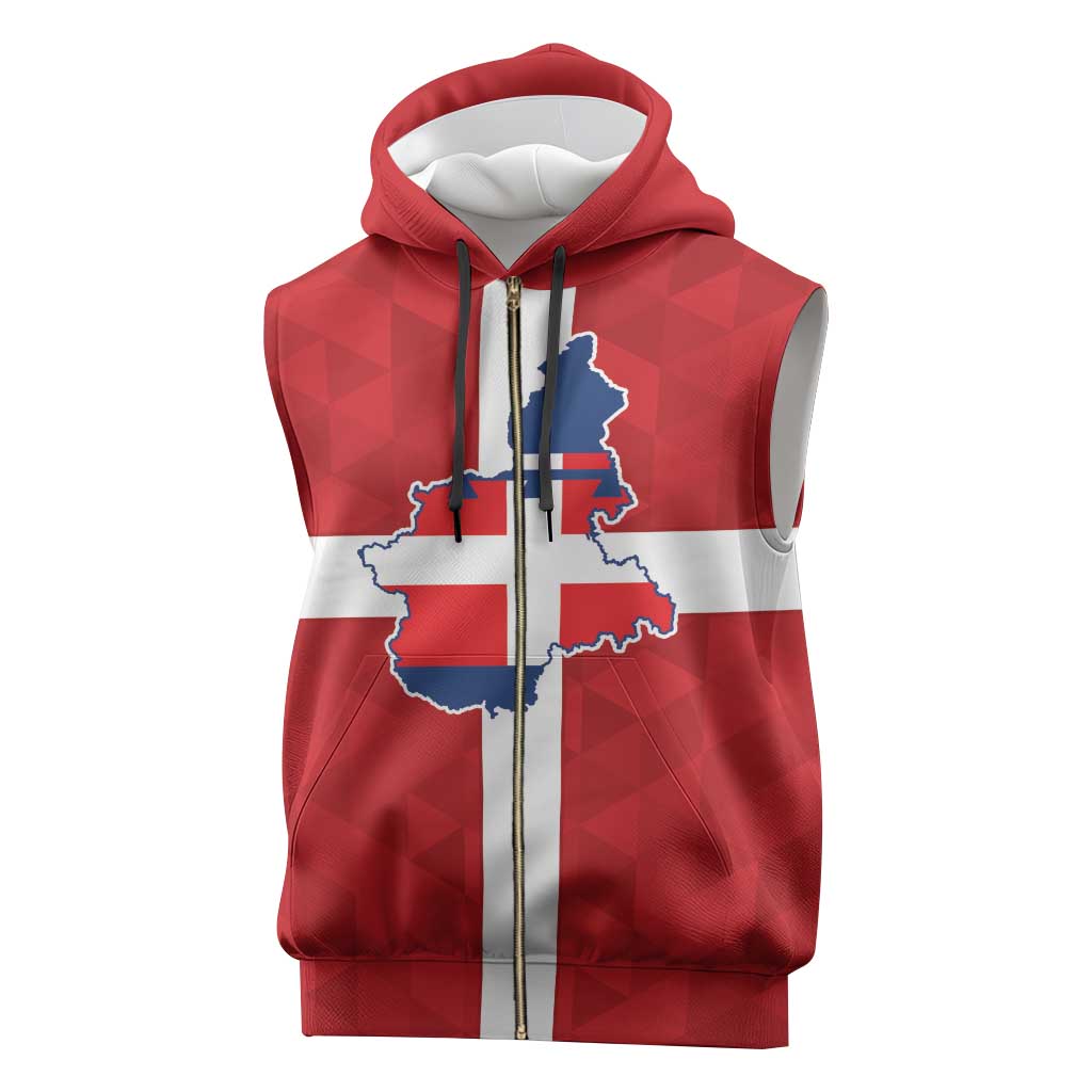 Personalized Italy Piedmont Sleeveless Zip Hoodie Inspiration Flags Style - Wonder Print Shop