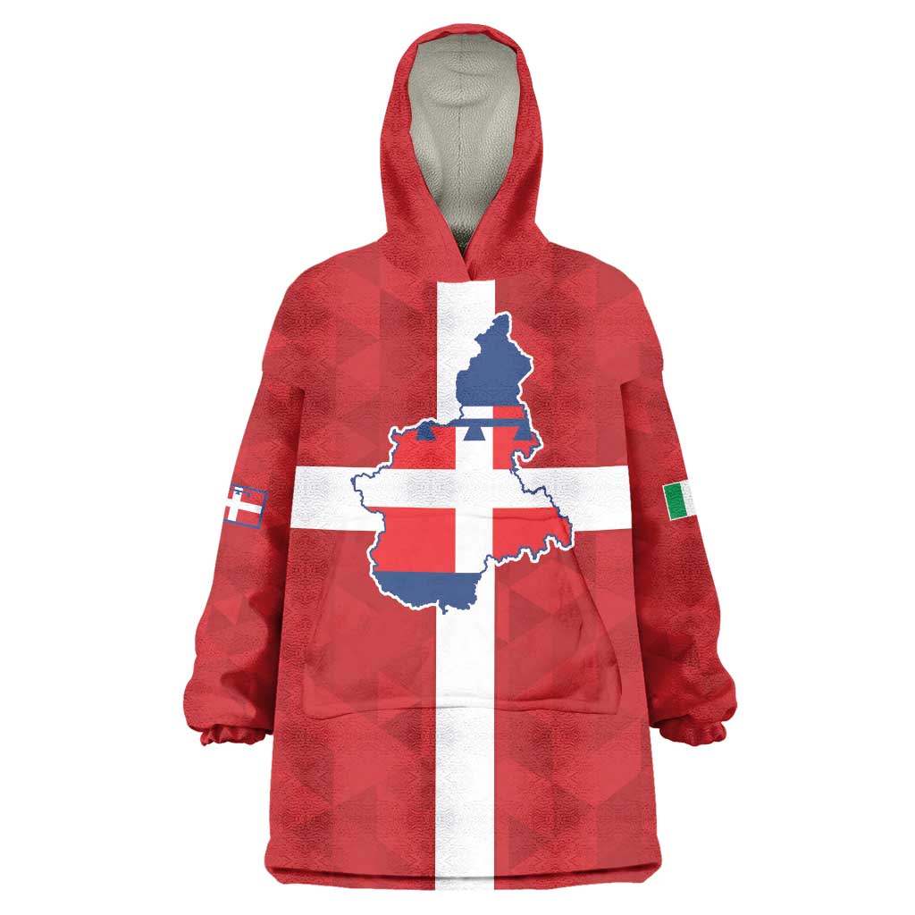 Personalized Italy Piedmont Wearable Blanket Hoodie Inspiration Flags Style