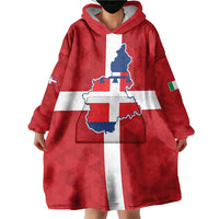Personalized Italy Piedmont Wearable Blanket Hoodie Inspiration Flags Style