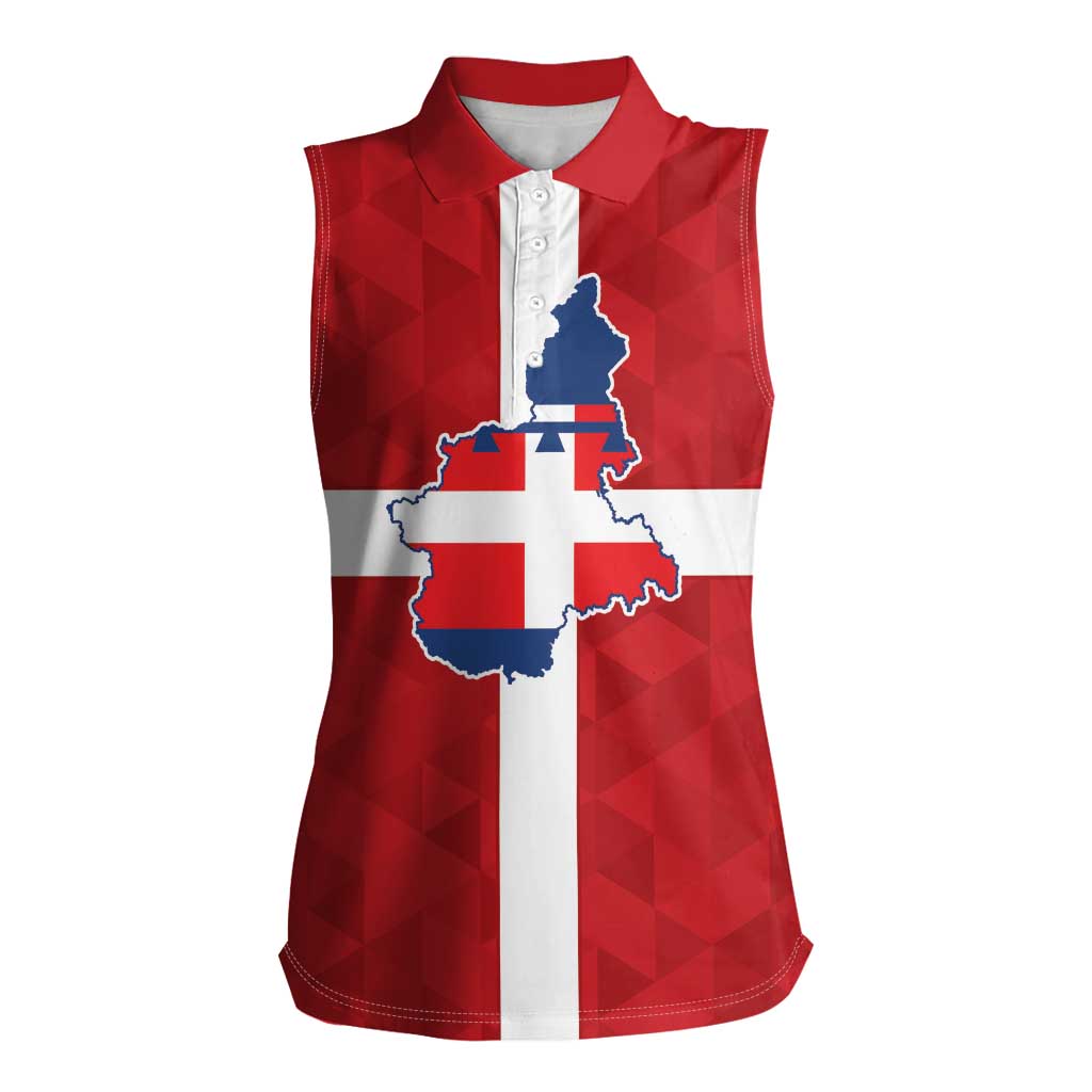 Personalized Italy Piedmont Women Sleeveless Polo Shirt Inspiration Flags Style