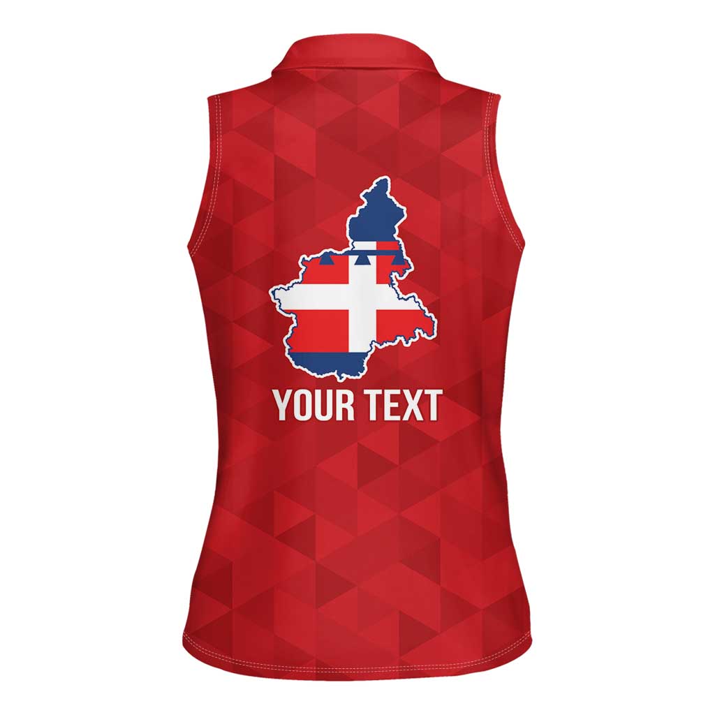 Personalized Italy Piedmont Women Sleeveless Polo Shirt Inspiration Flags Style