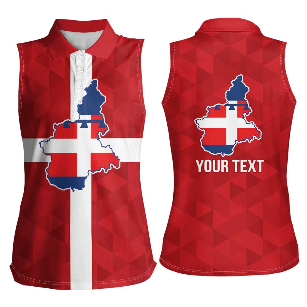Personalized Italy Piedmont Women Sleeveless Polo Shirt Inspiration Flags Style