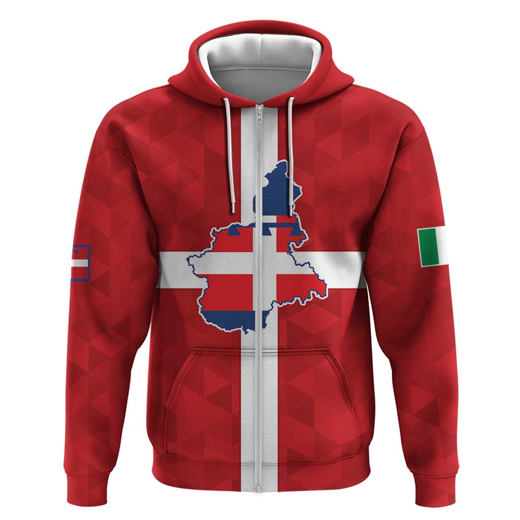 Personalized Italy Piedmont Zip Hoodie Inspiration Flags Style