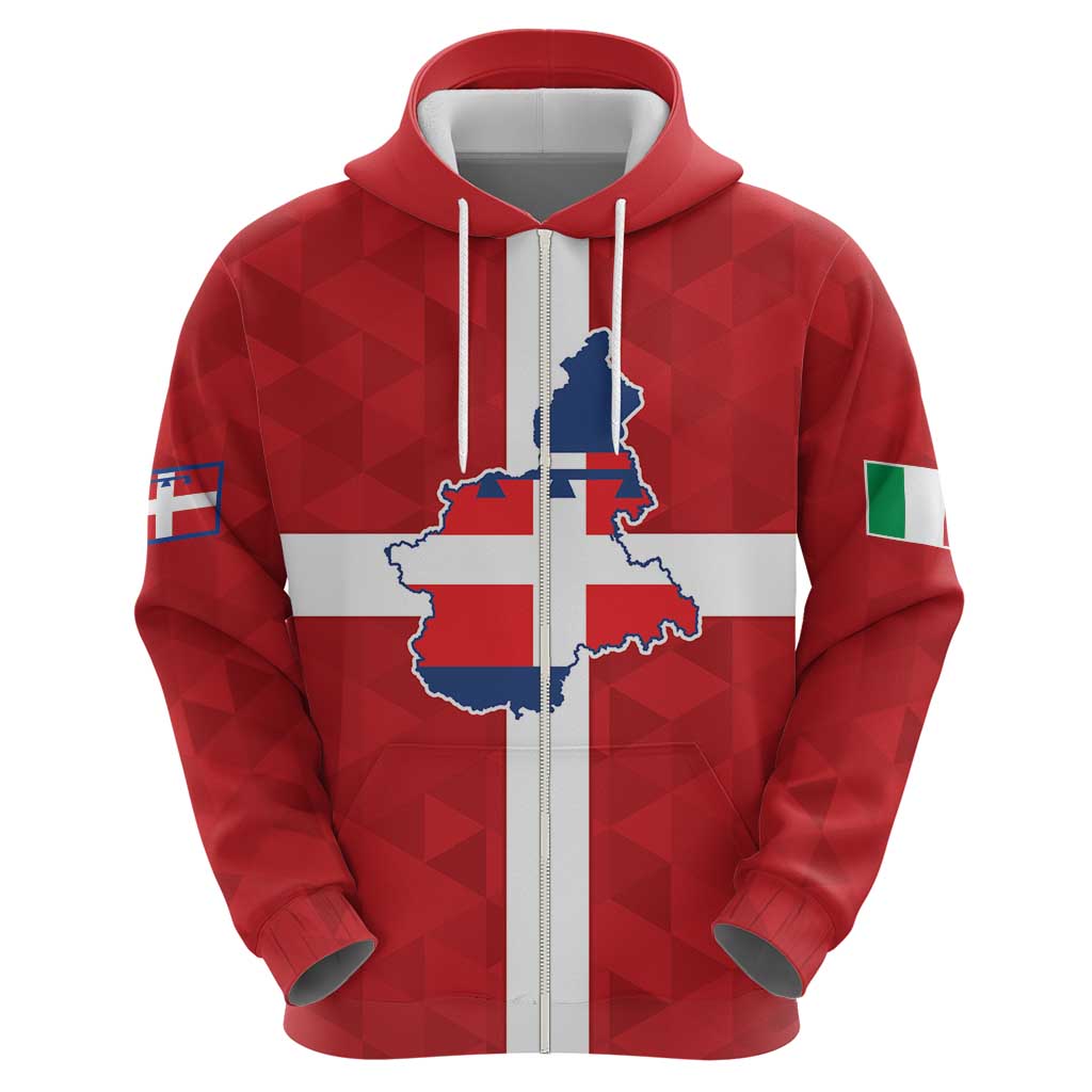 Personalized Italy Piedmont Zip Hoodie Inspiration Flags Style