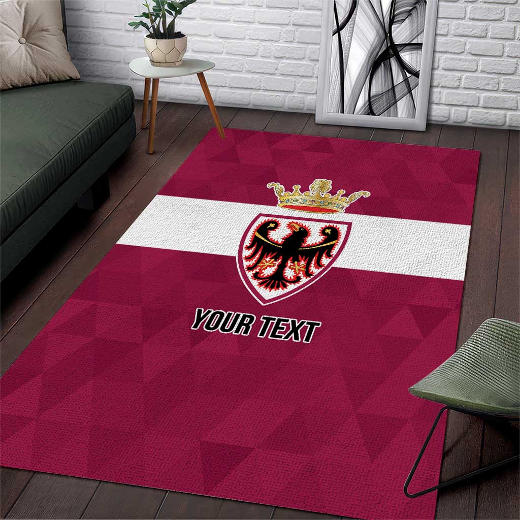 Personalized Italy Provincia Autonoma di Trento Area Rug Inspiration Flags Style