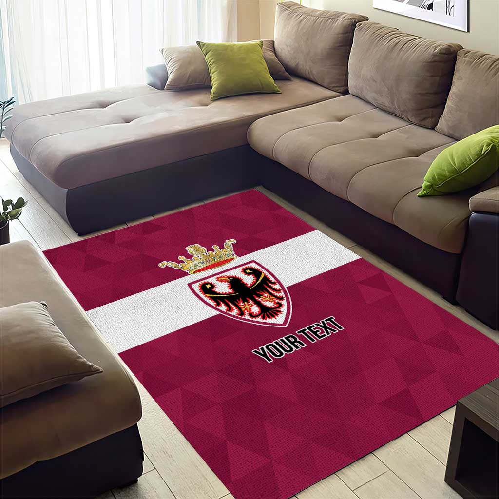 Personalized Italy Provincia Autonoma di Trento Area Rug Inspiration Flags Style