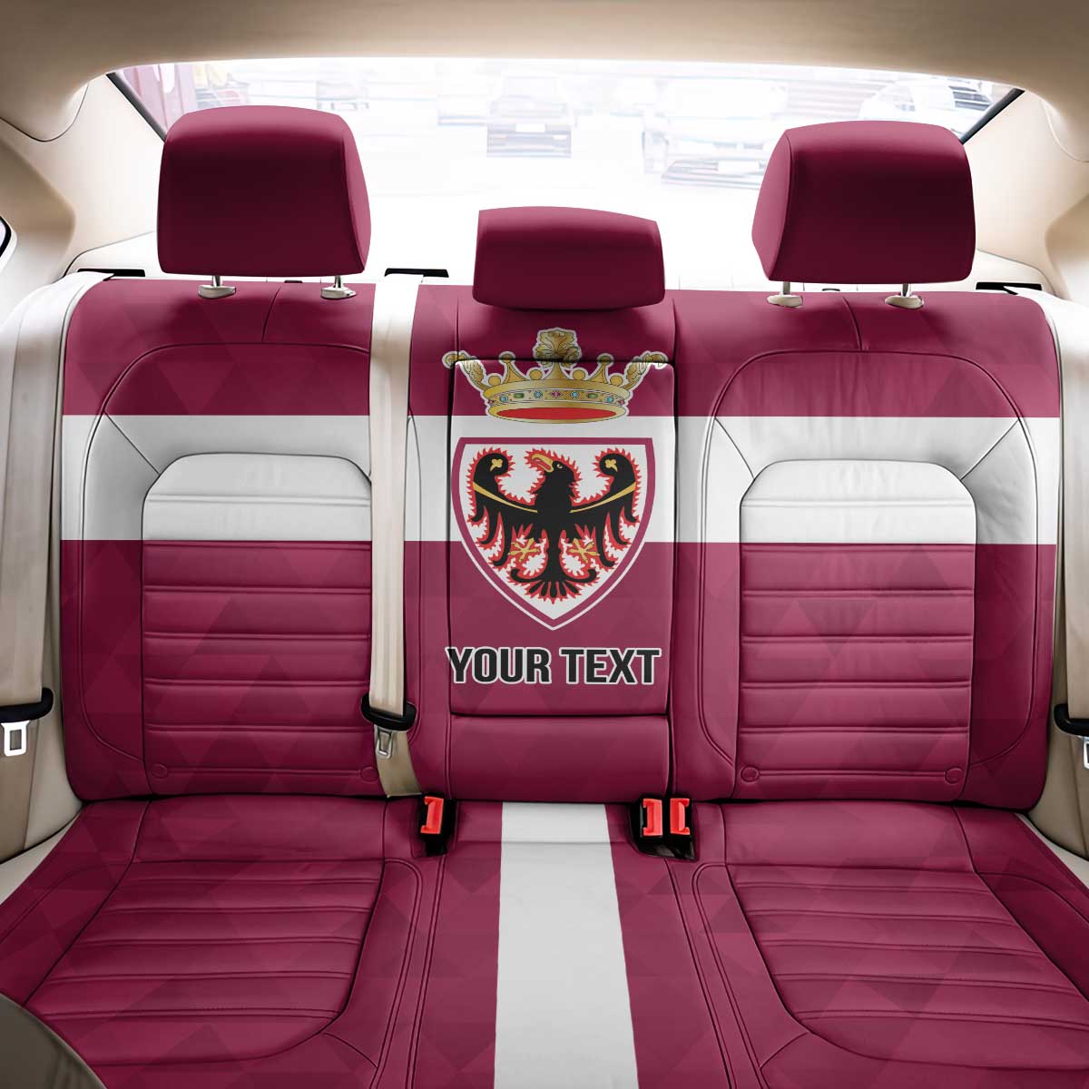 Personalized Italy Provincia Autonoma di Trento Back Car Seat Cover Inspiration Flags Style
