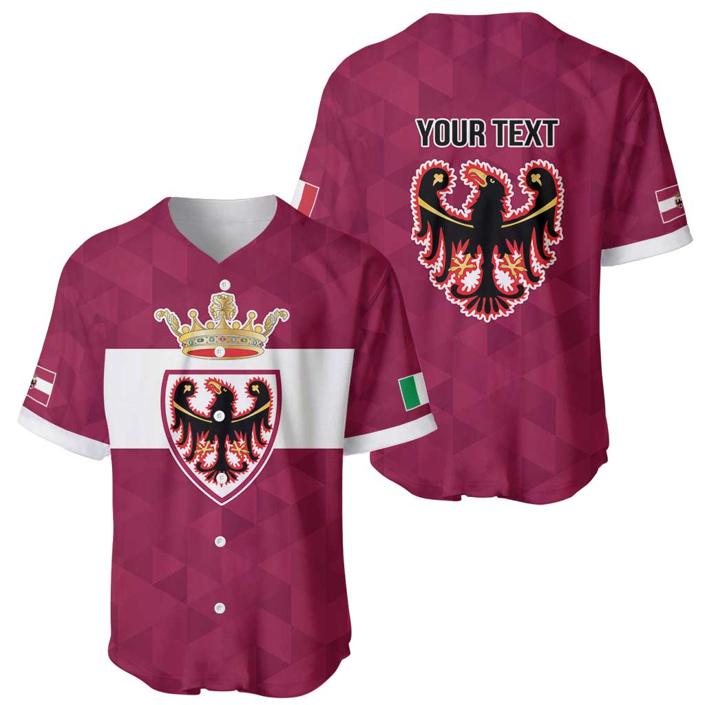 Personalized Italy Provincia Autonoma di Trento Baseball Jersey Inspiration Flags Style