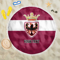 Personalized Italy Provincia Autonoma di Trento Beach Blanket Inspiration Flags Style
