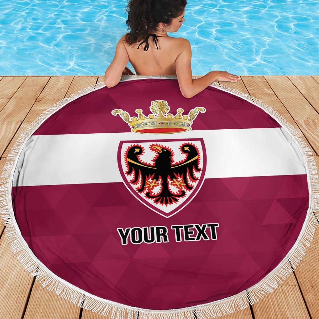 Personalized Italy Provincia Autonoma di Trento Beach Blanket Inspiration Flags Style