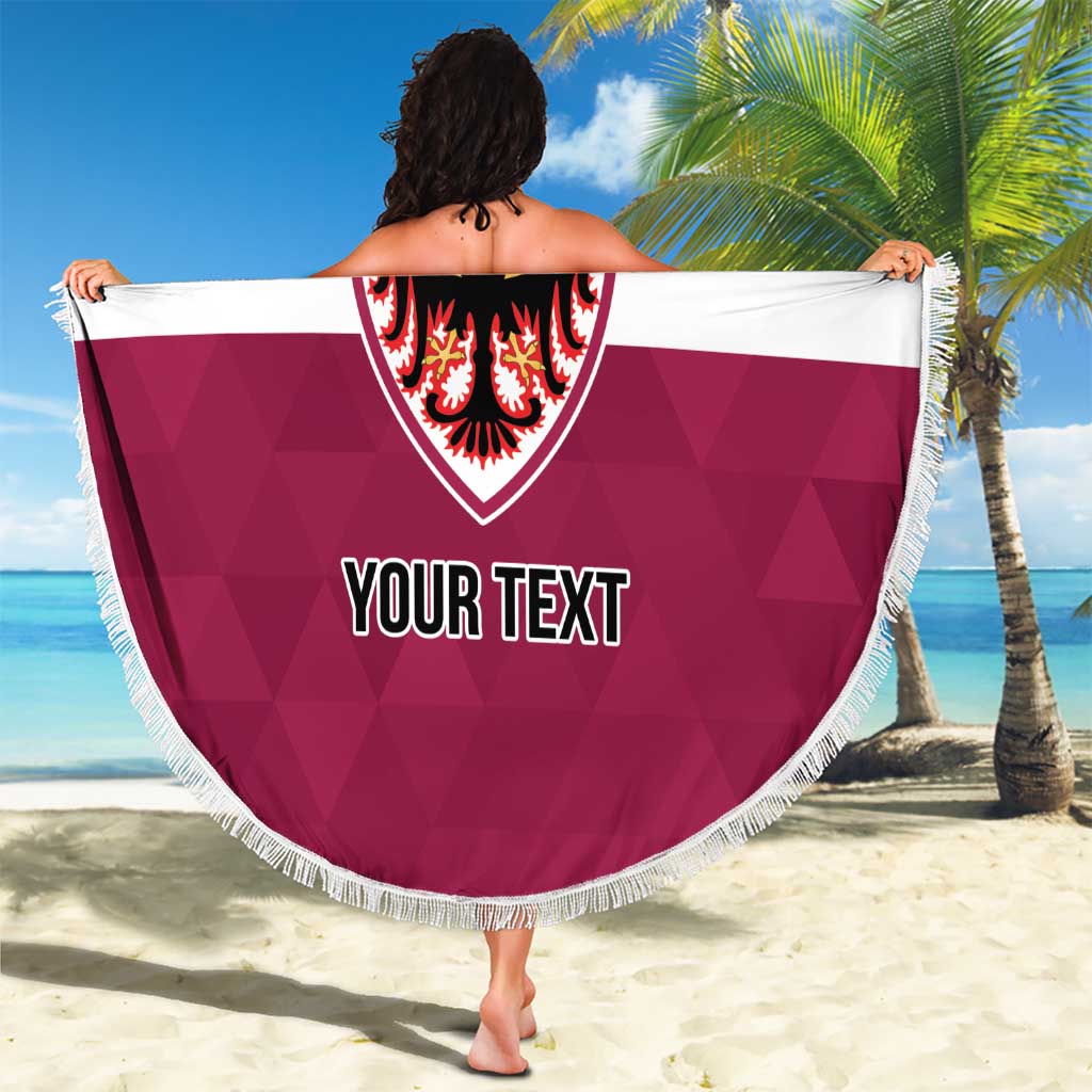 Personalized Italy Provincia Autonoma di Trento Beach Blanket Inspiration Flags Style