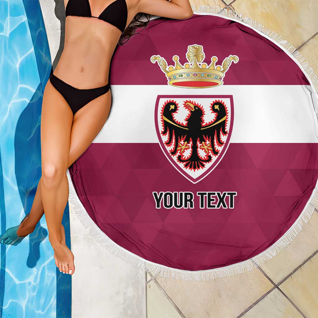 Personalized Italy Provincia Autonoma di Trento Beach Blanket Inspiration Flags Style