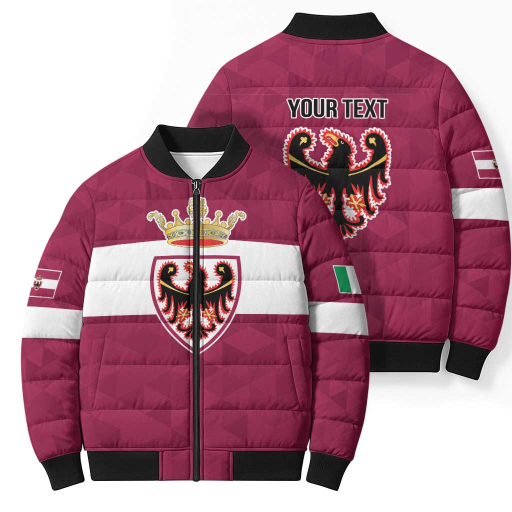 Personalized Italy Provincia Autonoma di Trento Bomber Puffer Jacket Inspiration Flags Style - Wonder Print Shop
