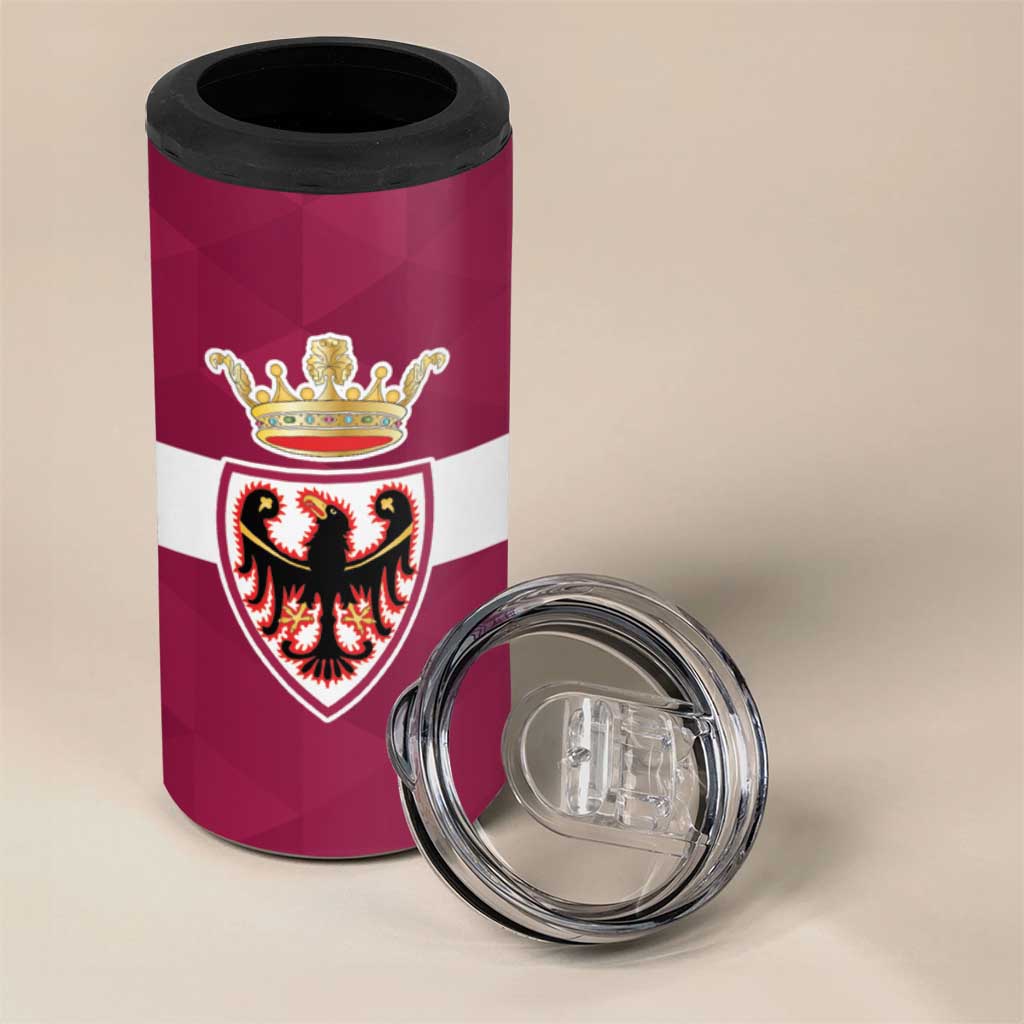 Personalized Italy Provincia Autonoma di Trento 4 in 1 Can Cooler Tumbler Inspiration Flags Style