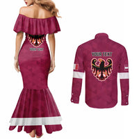 Personalized Italy Provincia Autonoma di Trento Couples Matching Mermaid Dress and Long Sleeve Button Shirt Inspiration Flags Style