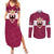 Personalized Italy Provincia Autonoma di Trento Couples Matching Summer Maxi Dress and Long Sleeve Button Shirt Inspiration Flags Style