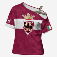 Personalized Italy Provincia Autonoma di Trento Cross Shoulder Shirt Inspiration Flags Style - Wonder Print Shop