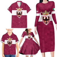 Personalized Italy Provincia Autonoma di Trento Family Matching Long Sleeve Bodycon Dress and Hawaiian Shirt Inspiration Flags Style