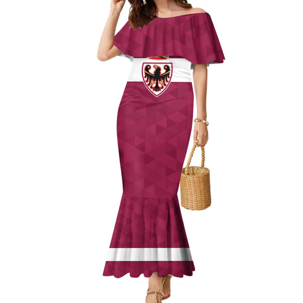 Personalized Italy Provincia Autonoma di Trento Family Matching Mermaid Dress and Hawaiian Shirt Inspiration Flags Style