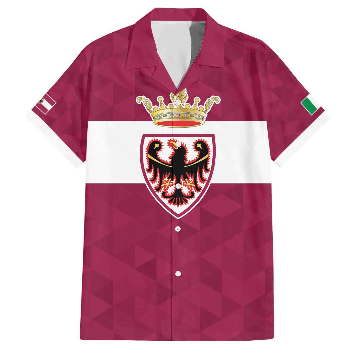 Personalized Italy Provincia Autonoma di Trento Family Matching Off The Shoulder Long Sleeve Dress and Hawaiian Shirt Inspiration Flags Style