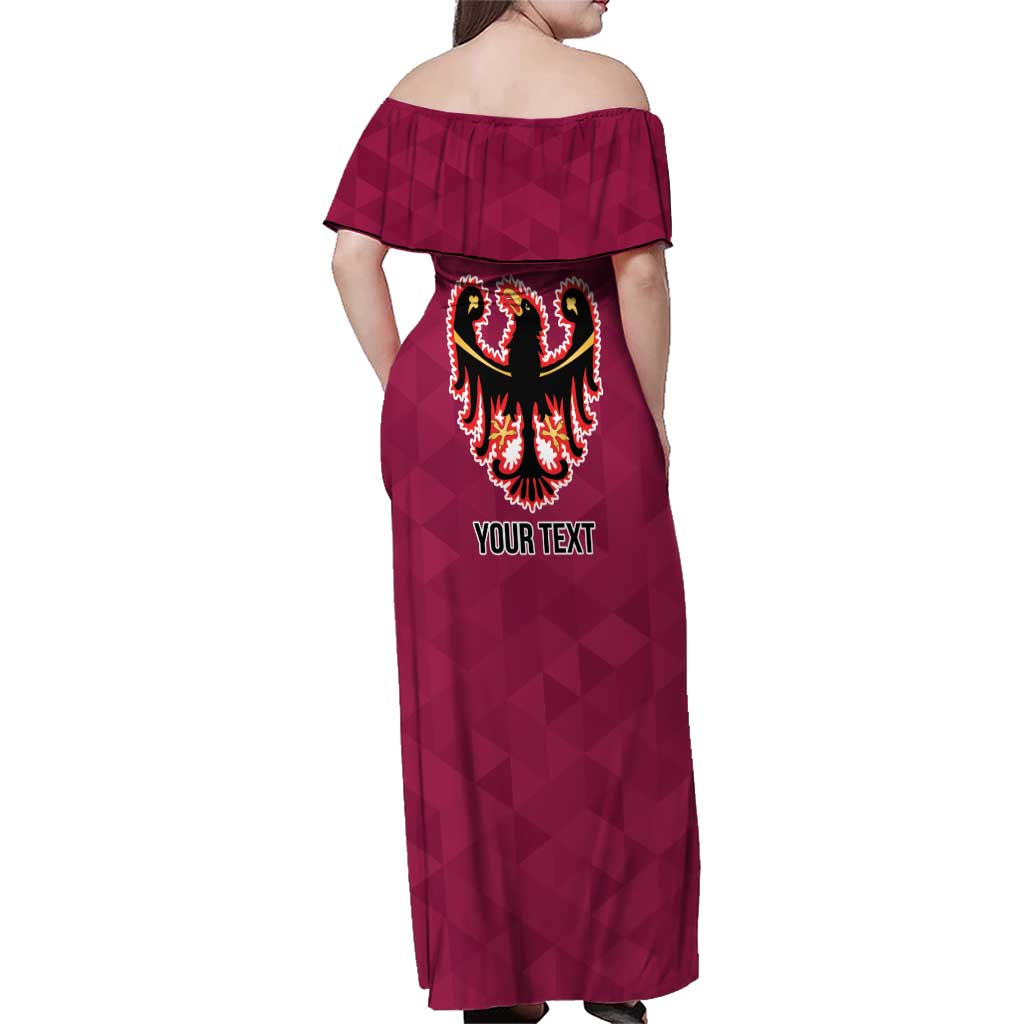 Personalized Italy Provincia Autonoma di Trento Family Matching Off Shoulder Maxi Dress and Hawaiian Shirt Inspiration Flags Style