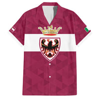 Personalized Italy Provincia Autonoma di Trento Family Matching Off Shoulder Short Dress and Hawaiian Shirt Inspiration Flags Style