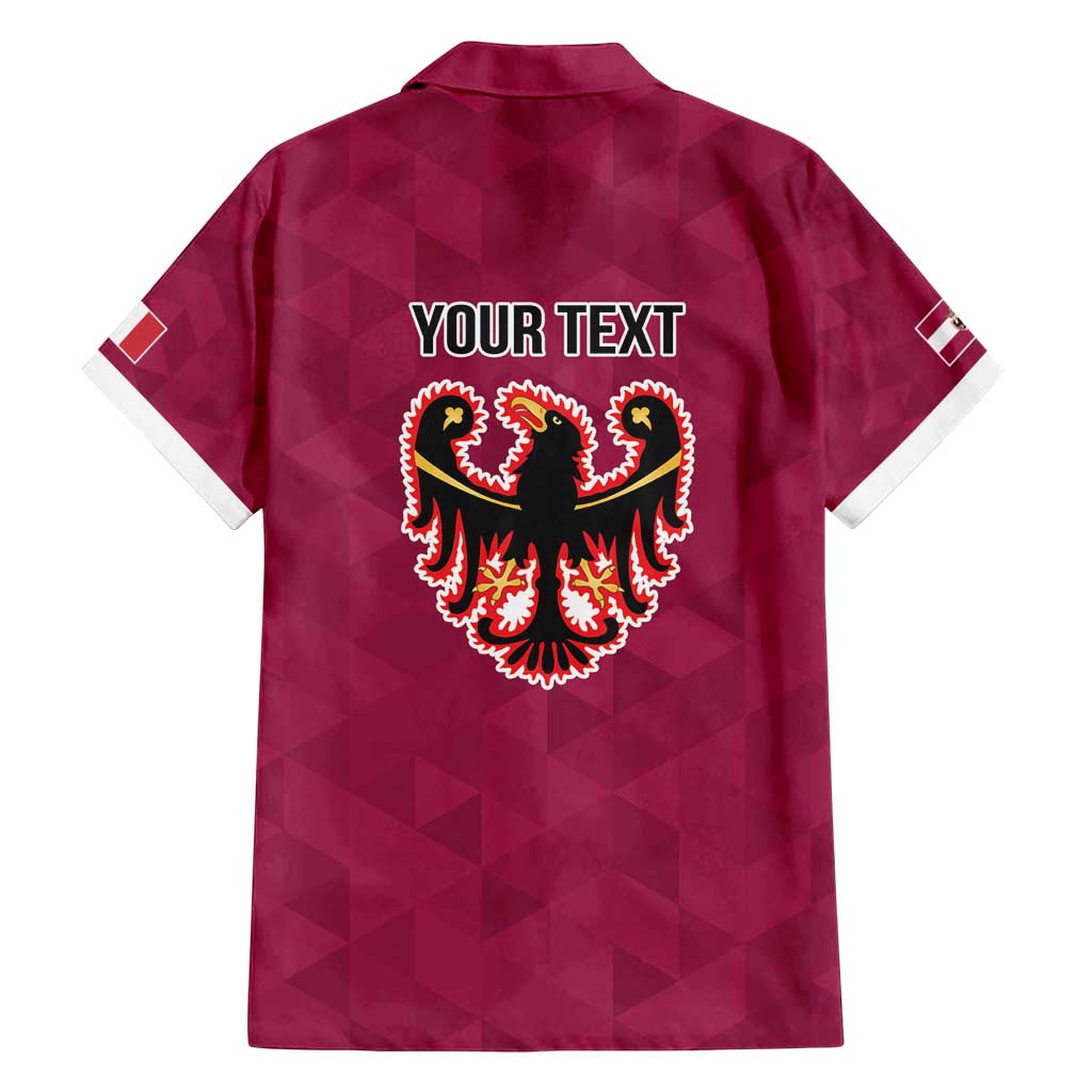 Personalized Italy Provincia Autonoma di Trento Family Matching Off Shoulder Short Dress and Hawaiian Shirt Inspiration Flags Style