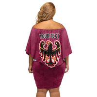 Personalized Italy Provincia Autonoma di Trento Family Matching Off Shoulder Short Dress and Hawaiian Shirt Inspiration Flags Style