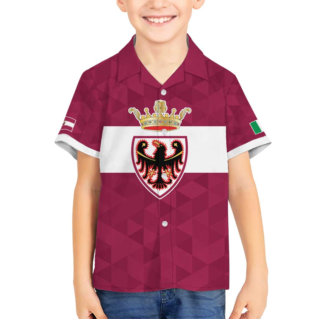 Personalized Italy Provincia Autonoma di Trento Family Matching Off Shoulder Short Dress and Hawaiian Shirt Inspiration Flags Style