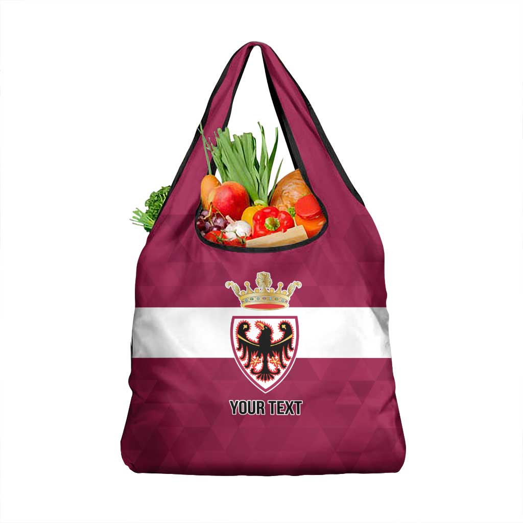 Personalized Italy Provincia Autonoma di Trento Grocery Bag Inspiration Flags Style
