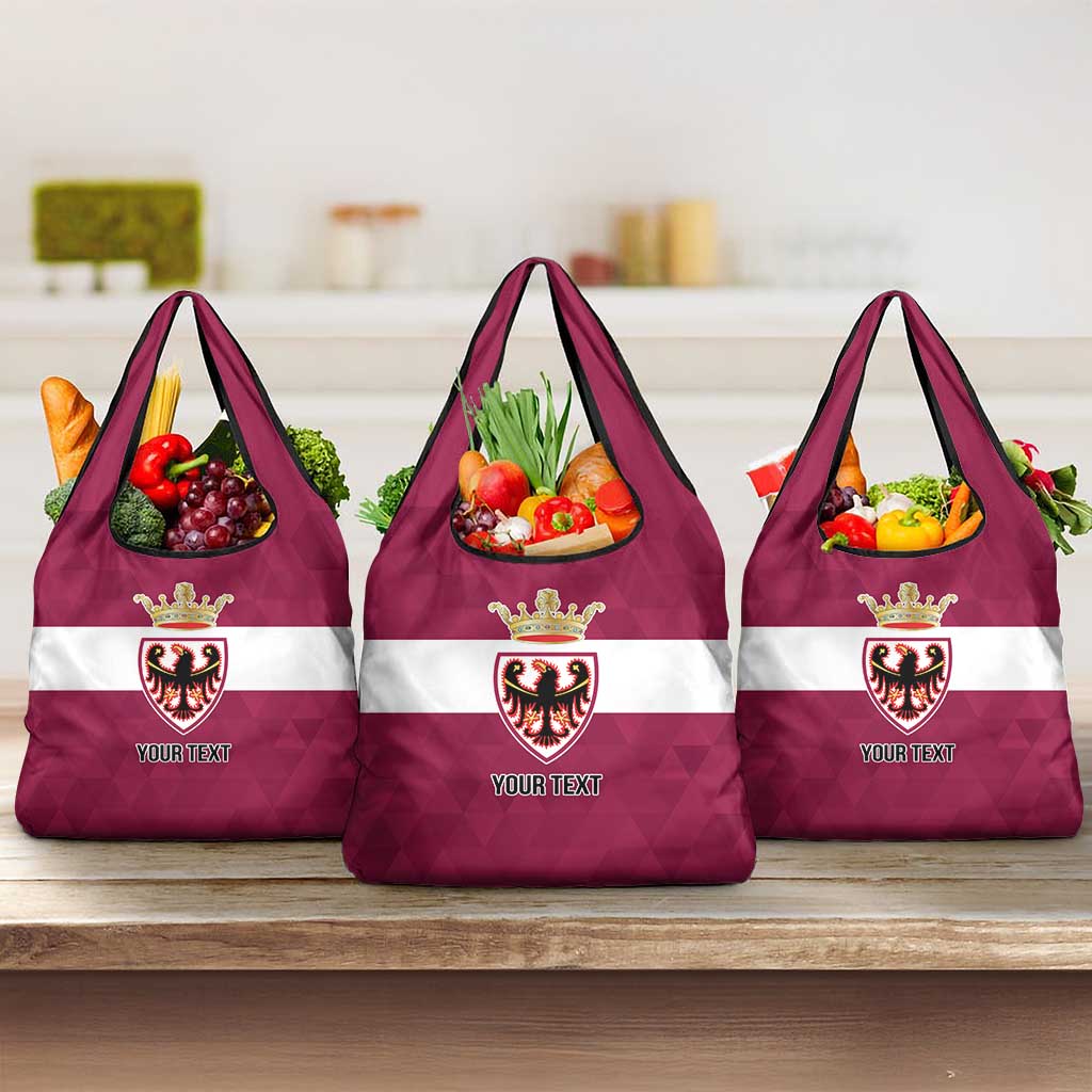 Personalized Italy Provincia Autonoma di Trento Grocery Bag Inspiration Flags Style