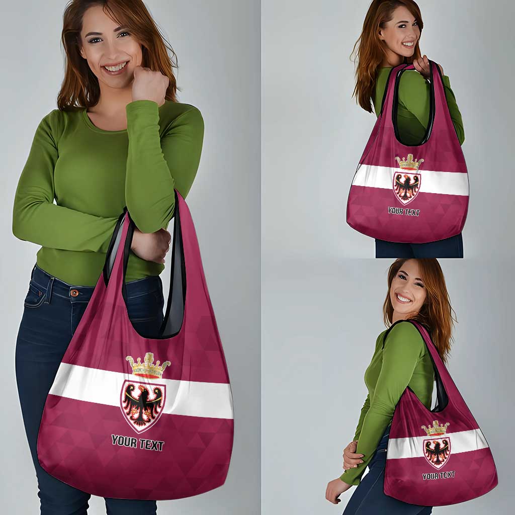 Personalized Italy Provincia Autonoma di Trento Grocery Bag Inspiration Flags Style