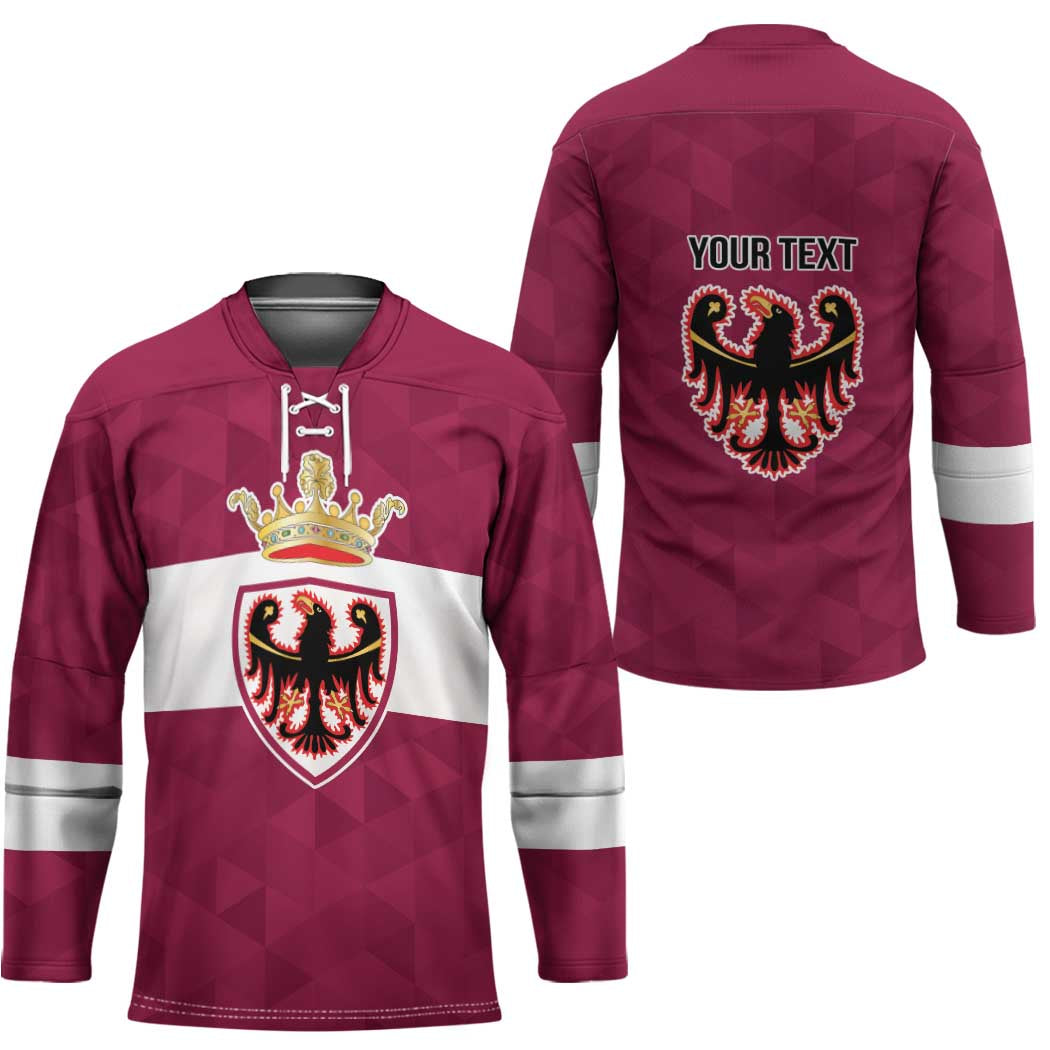 Personalized Italy Provincia Autonoma di Trento Hockey Jersey Inspiration Flags Style - Wonder Print Shop