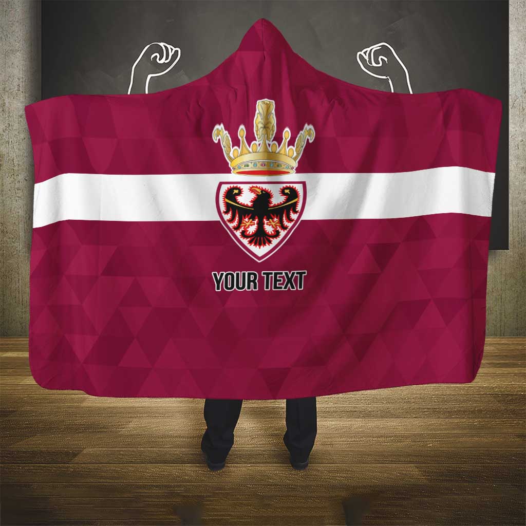 Personalized Italy Provincia Autonoma di Trento Hooded Blanket Inspiration Flags Style