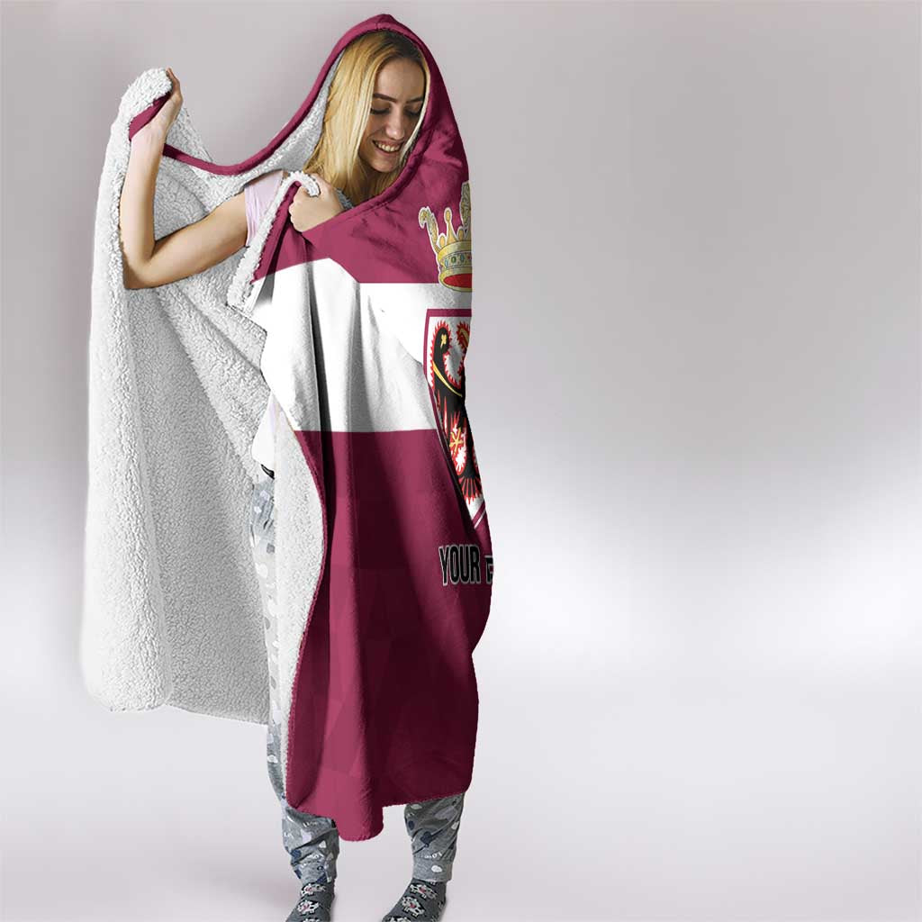 Personalized Italy Provincia Autonoma di Trento Hooded Blanket Inspiration Flags Style