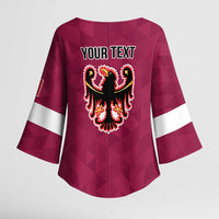 Personalized Italy Provincia Autonoma di Trento Kimono Sleeve Blouse Inspiration Flags Style - Wonder Print Shop